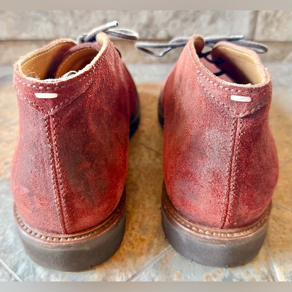 Brunello Cucinelli Suede Chukka Boots 42 Burgundy Made in Italy Vibram Sole main image 6